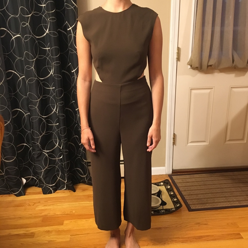 Zara green/brown jumpsuit